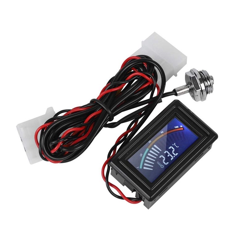 fosa Pointer Display Thermometer with Probe, PC G1/4 Thread Water Cooling System Temperature Meter for Computer Laptop - Image 5